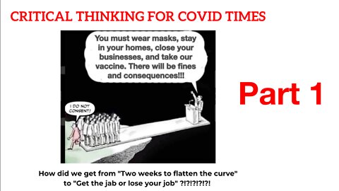 Critical Thinking for Covid Times