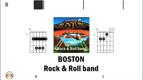 BOSTON Rock & Roll band - Guitar Chords & Lyrics HD