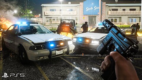 ⁴ᴷ⁶⁰ GTA 6 PS5 Graphics__ Action Gameplay - Heist _ Police Chase_ Ray Tracing Graphics _ GTA V Mod