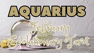 Aquarius ♒️- Let go of burdens! February 2024 Evolutionary tarot reading #aquarius #tarot #tarotary