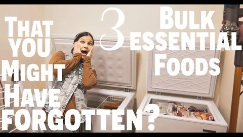 3 Bulk Essential Foods That You Might Have Forgotten?! | Freezer Tour | Prepping Pantry