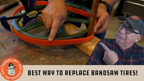 Best Way to Replace Bandsaw Tires!