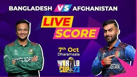 Bangladesh VS Afghanistan | World Cup 2023 | 3rd Match | Live Streaming