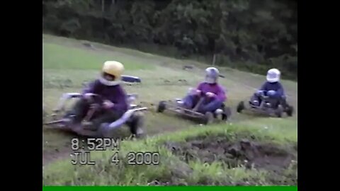 Vintage Galletta's Greenhouse Go-Karts Backyard Race: 7/4/2000 [VHS-C to DVD-R]