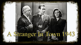 A Stranger In Town 1943 | Film Noir | Vintage Spy Movies | Classic Drama Movies