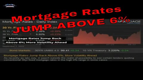 Mortgage Rates Jump Above 6%