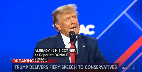 Trump delivers keynote address at CPAC