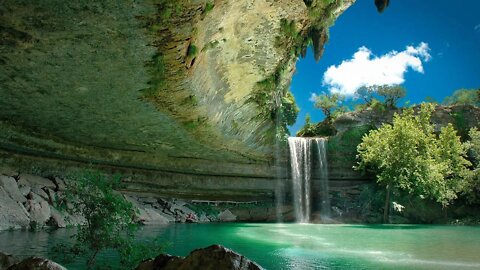 Mini waterfall in the forest. Stream sounds. The sound of water for sleep. Sounds of nature.