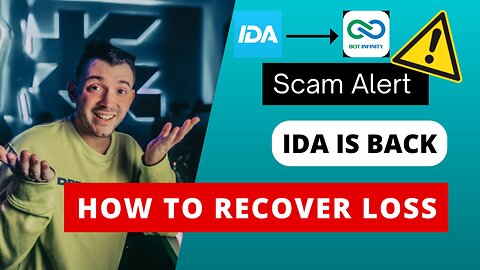 IDA IS BACK WITH NEW UPDATE - HOW TO RECOVER YOUR YOUR LOSS FROM IDA -SCAM ALERT