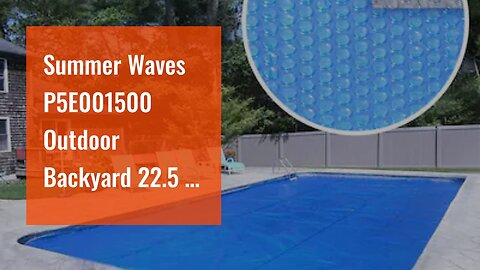 Summer Waves P5E001500 Outdoor Backyard 22.5 x 20 x 3.5 Inch Non Slip Pool Foot Bath Tray Acces...