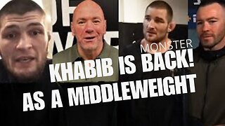 BREAKING! Khabib is COMING BACK to UFC as a MIDDLEWEIGHT vs Strickland/Du Plesis Winner! Dana White