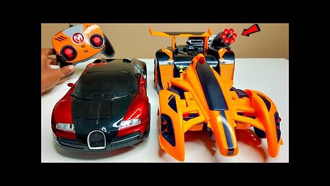 Fastest Shape Changing RC Car Vs RC Robotic Transformer Modified Car!