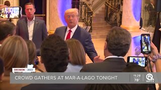 Former President Trump holds election party at Mar-a-Lago