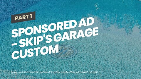 Sponsored Ad - Skip's Garage Custom Monogrammed Decorative Pool Art - Mosaic Pool Emblem - Choo...