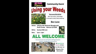 Using Your Weeds - My Place Mannum