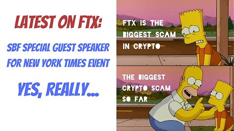 MORE SICKENING FTX NEWS | SBF to guest speak for New York Times Event | Twitter in Uproar BTC ETH