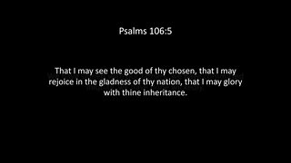 Psalms Chapter 106