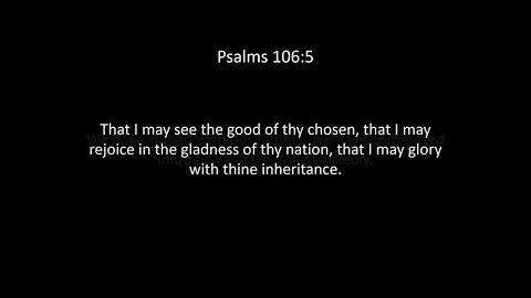 Psalms Chapter 106