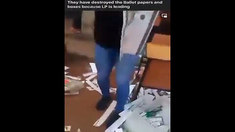 Ballot box theft at the nigeria election polls