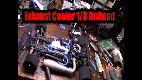 1/8 OnRoad Exhaust Cooler GDS Racing Mount for BMT Serpent Mugen Kyosho Capricorn lab XRAY