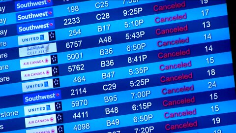 Driving You Crazy: How do airlines select which flights to cancel before bad weather events?