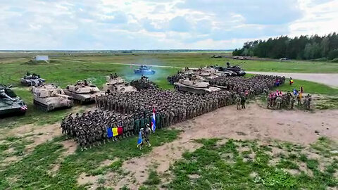 B-Roll: Task Force Ivy, NATO Battle Group Poland forces conduct combined arms live fire exercise
