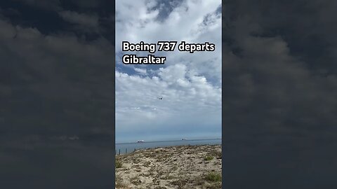 Enter air at Gibraltar Boeing 737 #aviation