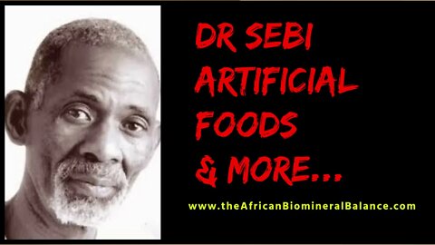 DR SEBI - DISEASE BEGAN WITH ACID FOODS...