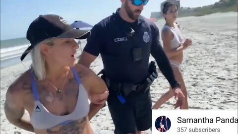 2 Women Detained and 1 Cuffed For Being Naked. While Wearing Bikini. Myrtle Beach South Carolina.