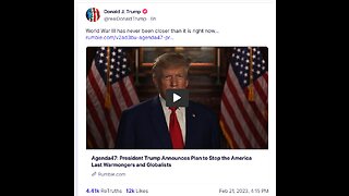 Agenda47 President Trump Announces Plan to Stop the America Last Warmongers and Globalists