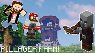 BUILDING A PILLAGER FARM WITH SKYBRY!