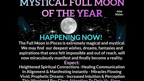 The Most Magical and Mystical Full Moon of the Year ~ Harvest Moon in Pisces