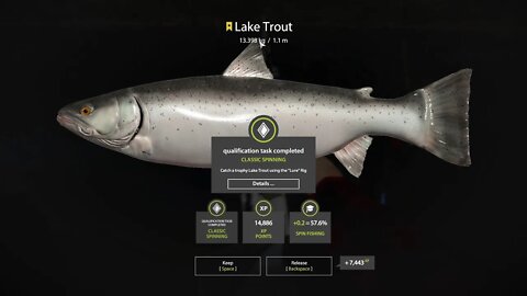 Russian Fishing 4 Kuori lake Trophy Lake Trout 13 . 398 Kg