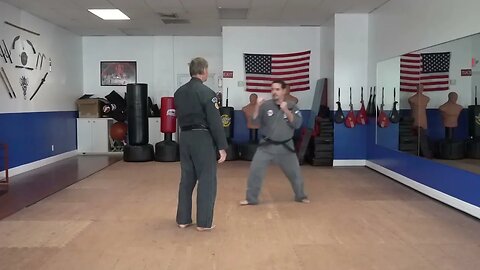 An example of the American Kenpo technique Circling Fans