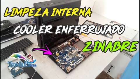 Limpeza Interna Em Notebook Acer E1-571 + Colocação De SSD Kingston - O Cooler Tava Todo Enferrujado