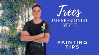 How to Paint TREES in an Impressionist Style 🌳 (Oil Demo)