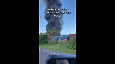 Port Manatee Scrap Yard Fire 4/9/2022