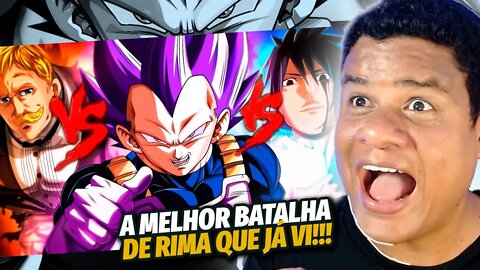 REACT Sasuke VS. Vegeta VS. Escanor | Combate de Rimas | React Anime Pro