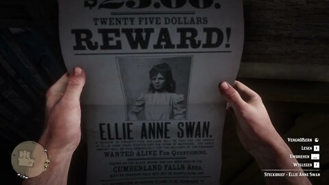 Red Dead Redemption 2 - Kopfgeldjagd - Ellie Anne Swan "Schwarze Witwe"