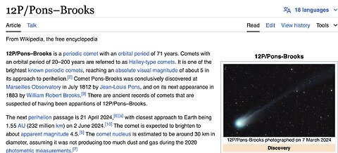 THE DEVIL´S COMET HISTORY (2024 IS THE 4TH PASSING). CAN HISTORY SHOW US THE FUTURE?