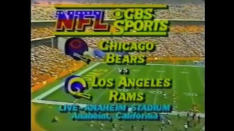 1983-11-06 Chicago Bears vs Los Angeles Rams