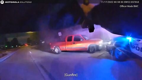 Suspect gets mag dumped after trying to shoot police-BREAKDOWN