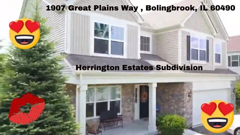 1907 Great plains way Bolingbrook IL 60490 Herrington Estates Bolingbrook IL. Youll Fall in LOVE !!!