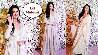 Katrina Kaif Beautiful In Anarkali Dress At Salman Khan Sister Arpita Khan Eid Party 2023