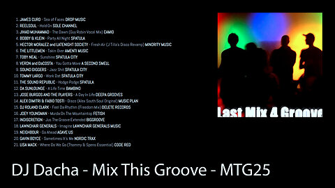 DJ Dacha - Last Mix 4 Groove - MTG25 (Deep Soulful House Music)