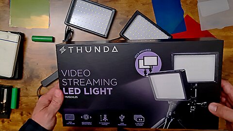 Thunda Video Streaming LED Work Lights Unboxing