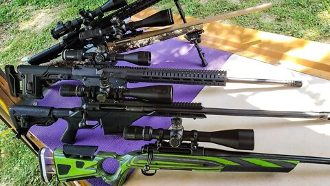 5 rifles - prepping for 1,000 yards