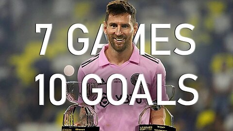 All Lionel Messi 10 goals in 7 Games At Inter Miami