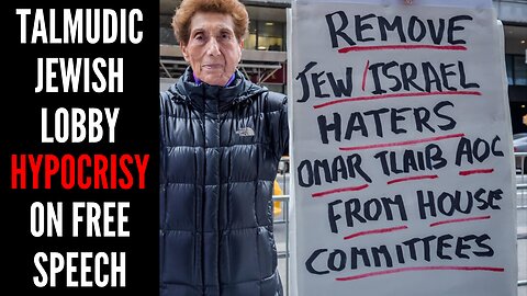Talmudic JudeoSatanist Lobby's Hypocrisy On Free Expression