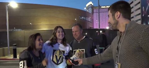 Vegas Golden Knights fans show intensity for their home team on opening day